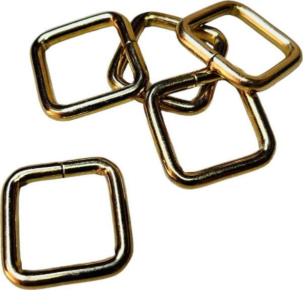 2 cm Kare Metal Halka, Çanta Sapı İçin Kare Halka 5 Adet - Image 1