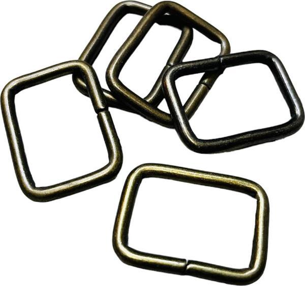 3 cm Kare Metal Halka, Çanta Sapı İçin Kare Halka 5 Adet - Image 1