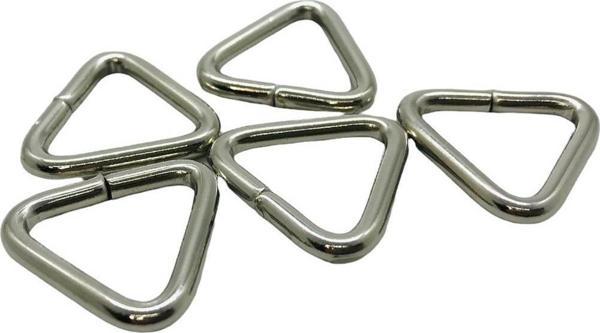 Üçgen Metal Halka, Çanta Sapı İçin Üçgen Halka 5 Adet 2cm - Image 1