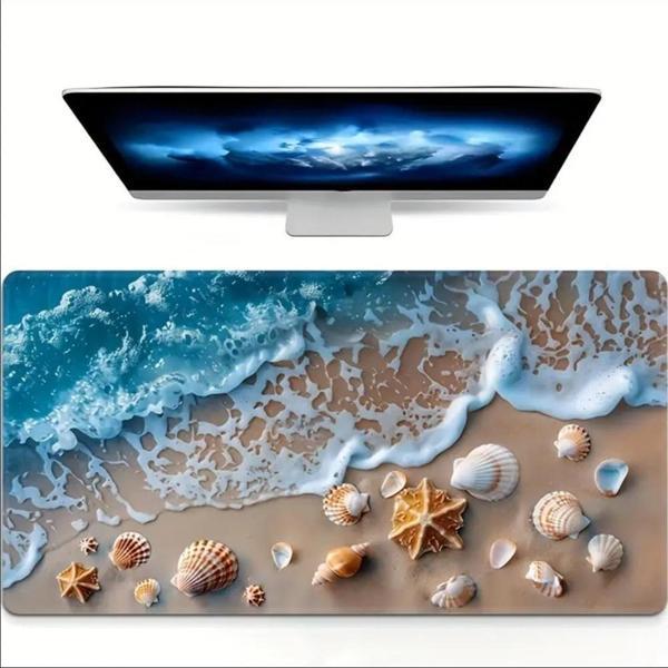 70X30 CM DENİZ KABUĞU TASARIMI KAYDIRMAZ TABAN SPEED YÜZEY OYUNCU MOUSE PAD GAMİNG - Image 1