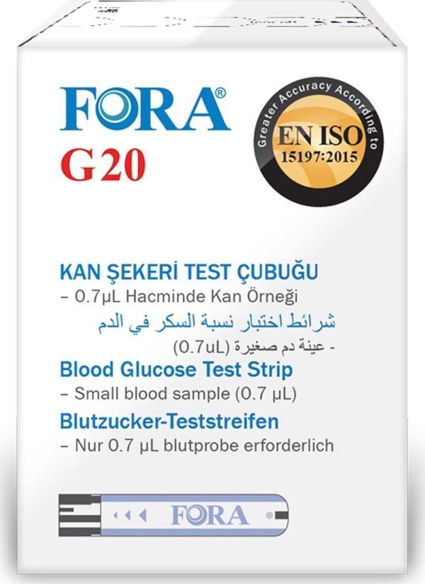 G20 Şeker Diabet Ölçüm 50 Strip - Image 1