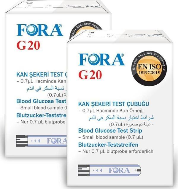 G20 Şeker Diabet Ölçüm 50 Strip X 2 Kutu Lanset - Image 1