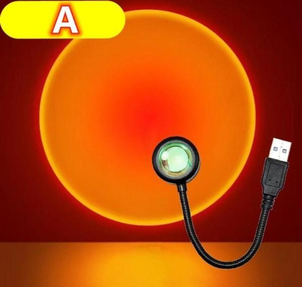 SGE TEKNOLOJİ USB LED GÜN BATIMI PROJEKTÖR LAMBASI FOTOĞRAF ÇEKİM IŞIĞI DEKORATİF IŞIK - Image 1