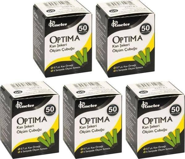 Şeker Ölçüm Strip 50'li X 5 Paket 250 Adet - Image 1
