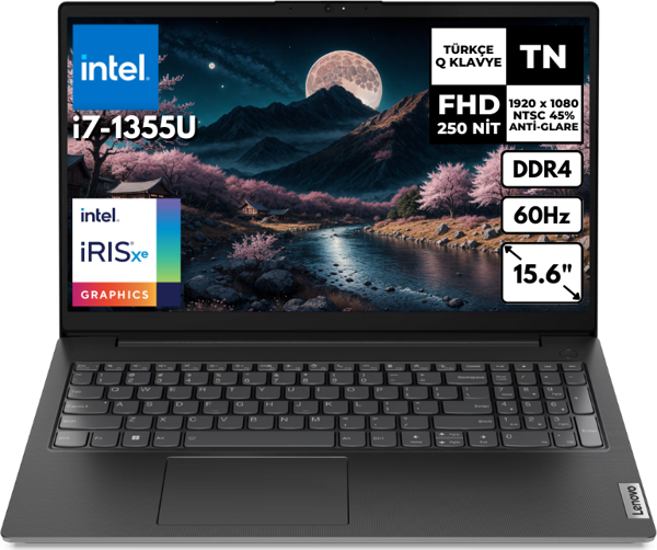 Lenovo V15 G4 i7-1355U 24GB 2 TBSSD Iris Xe Graphics 15.6" FHD Windows 11 Pro Notebook 83A100GPTRHMF23 - Image 1