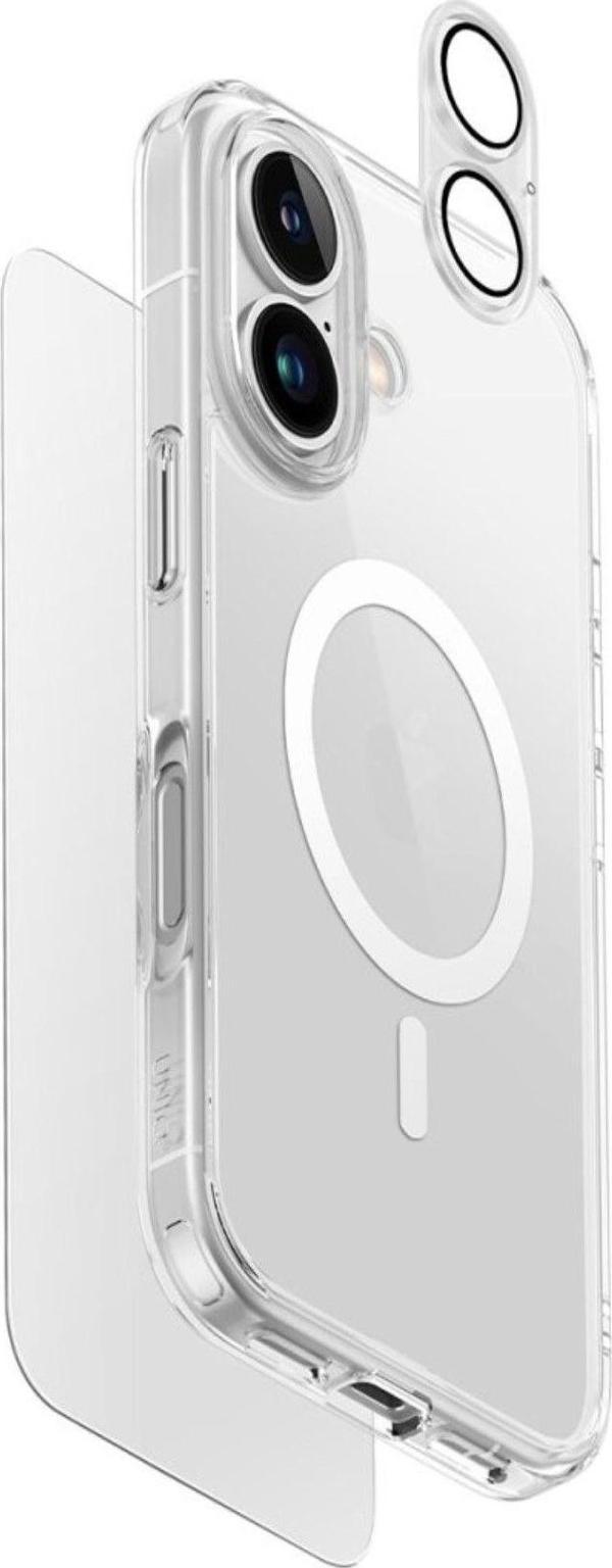 IPhone 16 Kılıf Kapak 3in1 Magsafe Clearvue Serisi MagClick™ Optix Ekran Koruyucu ve Lens Koruyucu - Image 1