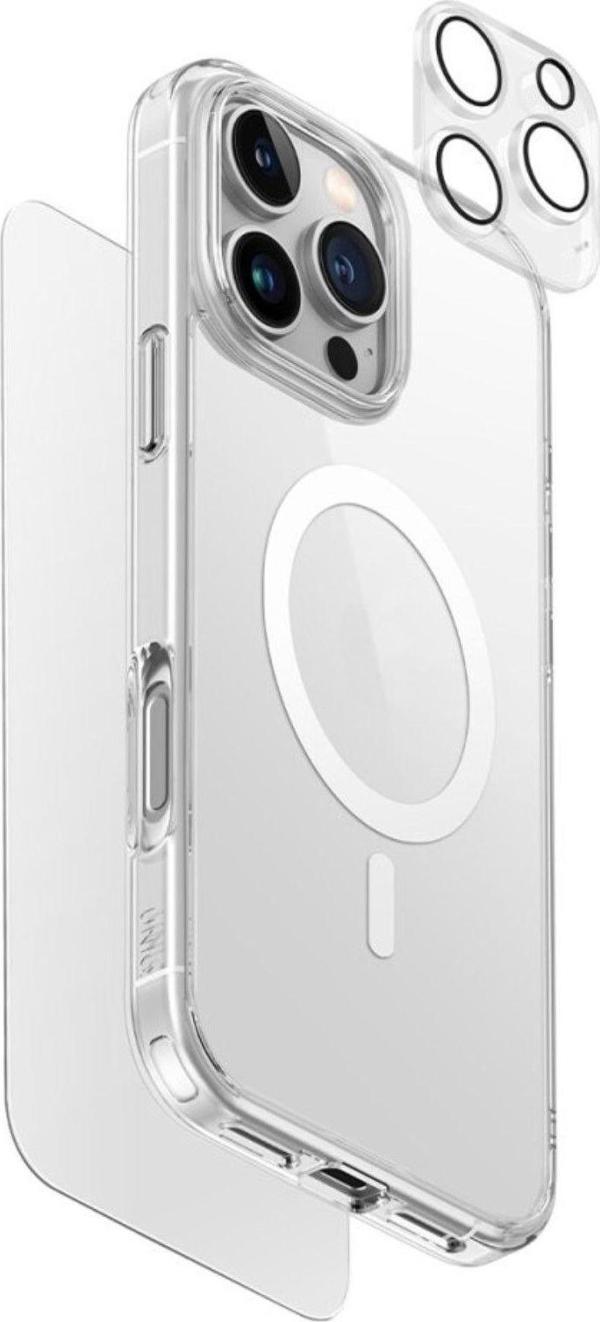 IPhone 16 Pro Max Kılıf 3in1 Magsafe Clearvue Serisi MagClick™ Optix Ekran Koruyucu ve Lens Koruyucu - Image 1
