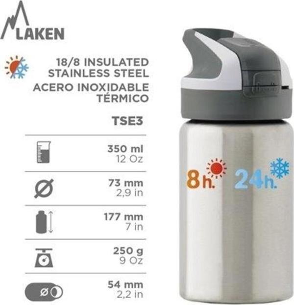 Şişe Termica A.inox.0,35l Paslanmaz Çelik Tek Renk-0,35l - Image 1