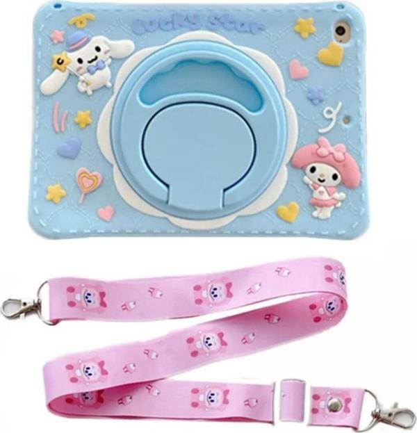 Ipad Air 11 10.9 Inç Air 4 5 6 2020 2022 2024 Uyumlu Çocuk Kılıf Stantlı Lucky Star Karakterli - Image 1
