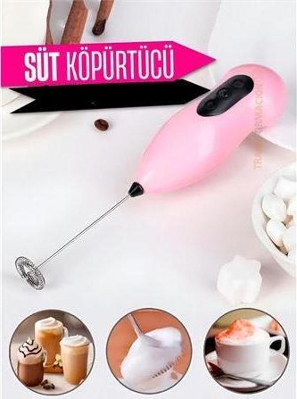 Süt Köpürtücü Kahve Karıştırıcı Mini Pilli Mixer Çırpıcı - Image 1
