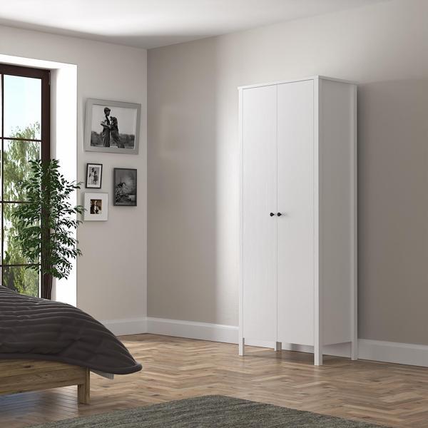 Venezia 2 Kapaklı Ahşap Ayaklı Çok Amaçlı Mutfak, Erzak Dolabı, Banyo Havlu Dolabı - Minifiks - Wood Beyaz - Image 1