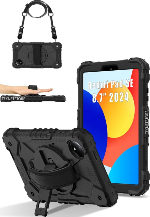 Xiaomi redmi pad se 8.7 Inç Kılıf Askılı Yüksek Koruma Defender Standlı Case - Image 1