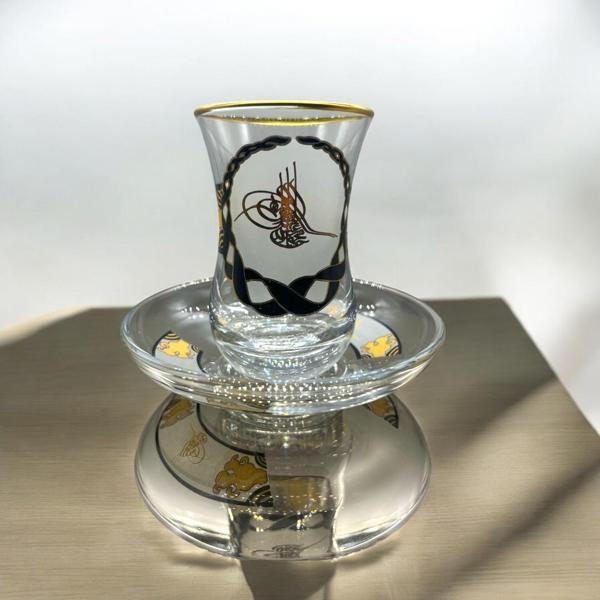 Desenli 6 Kişilik Çay Bardağı Seti - Image 1
