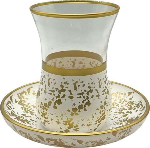 Desenli 6 Kişilik Çay Bardağı Seti - Image 1