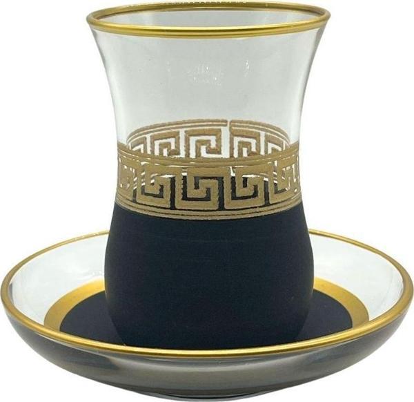 Desenli 6 Kişilik Çay Bardağı Seti - Image 1