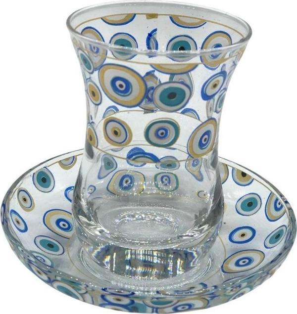 Desenli 6 Kişilik Çay Bardağı Seti - Image 1