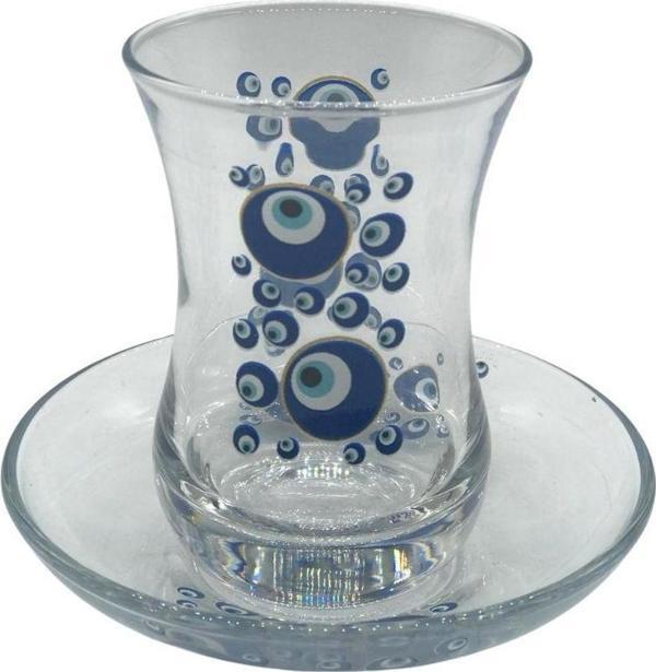 Desenli 6 Kişilik Çay Bardağı Seti - Image 1
