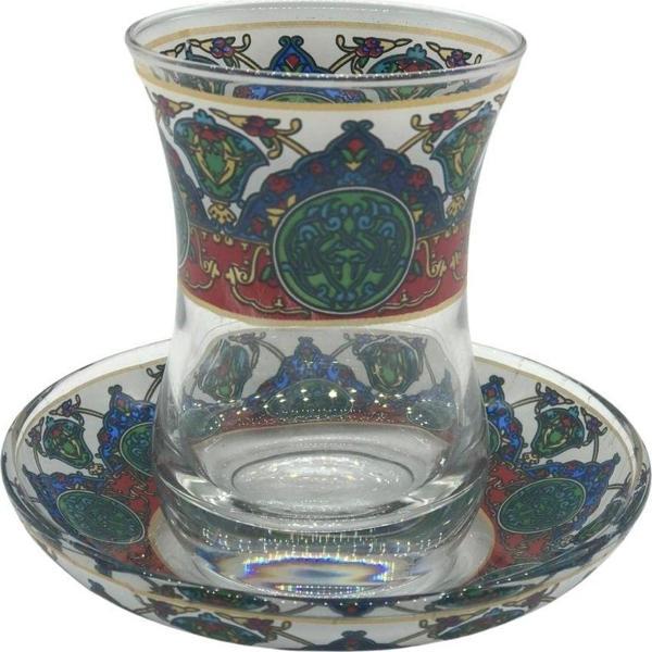 Desenli Çay Bardağı Seti - Image 1