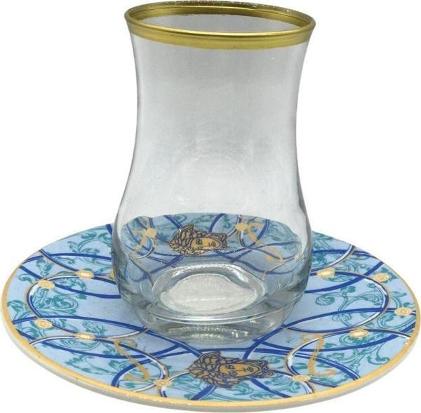 Desenli 6 Kişilik Çay Bardağı Seti - Image 1