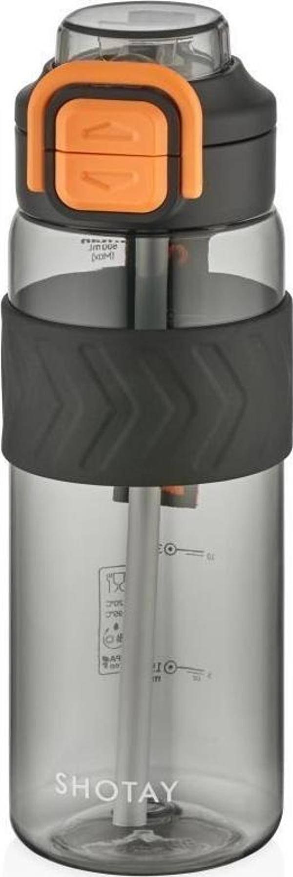Shotay Direction Su Matarası Tritan Siyah 800Ml - Image 1