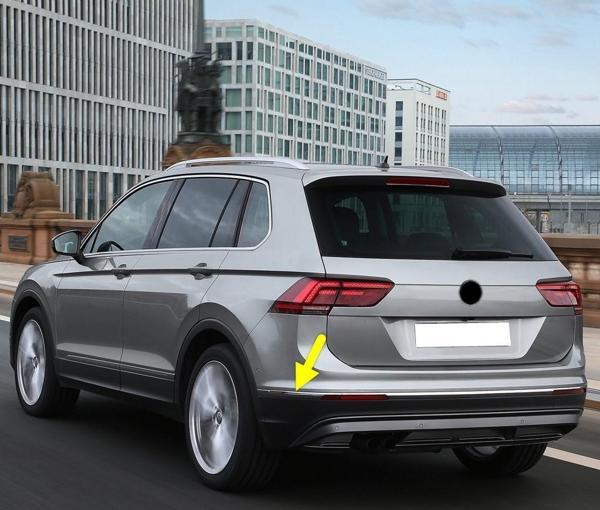 VW Tiguan 2016-2020 Arka Tampon Sol Krom Çıta 5NA853841 - Image 1