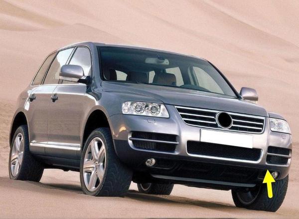 VW Touareg 2003-2006 Ön Tampon Sol Taraf Çeki Kapağı - Image 1