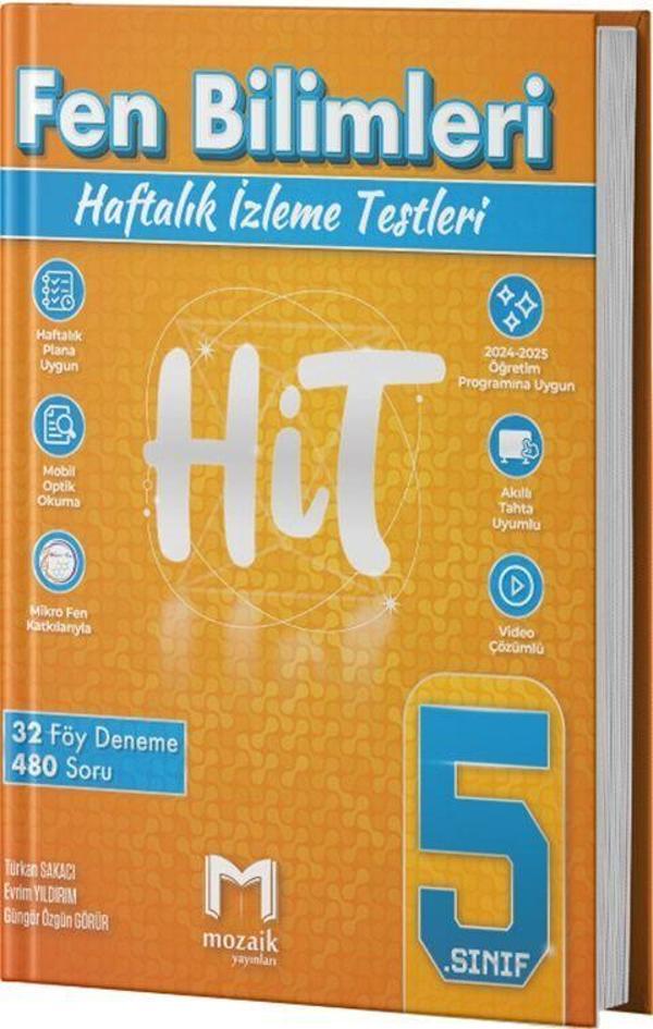 Mozaik Yayınları 5. Sınıf Fen Bilimleri HİT 32 Deneme - Mozaik - Ders Kitapları - Image 1