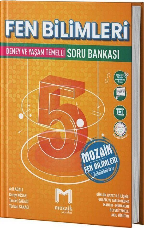 Mozaik Yayınları 5. Sınıf Fen Bilimleri Soru Bankası - Mozaik - Ders Kitapları - Image 1