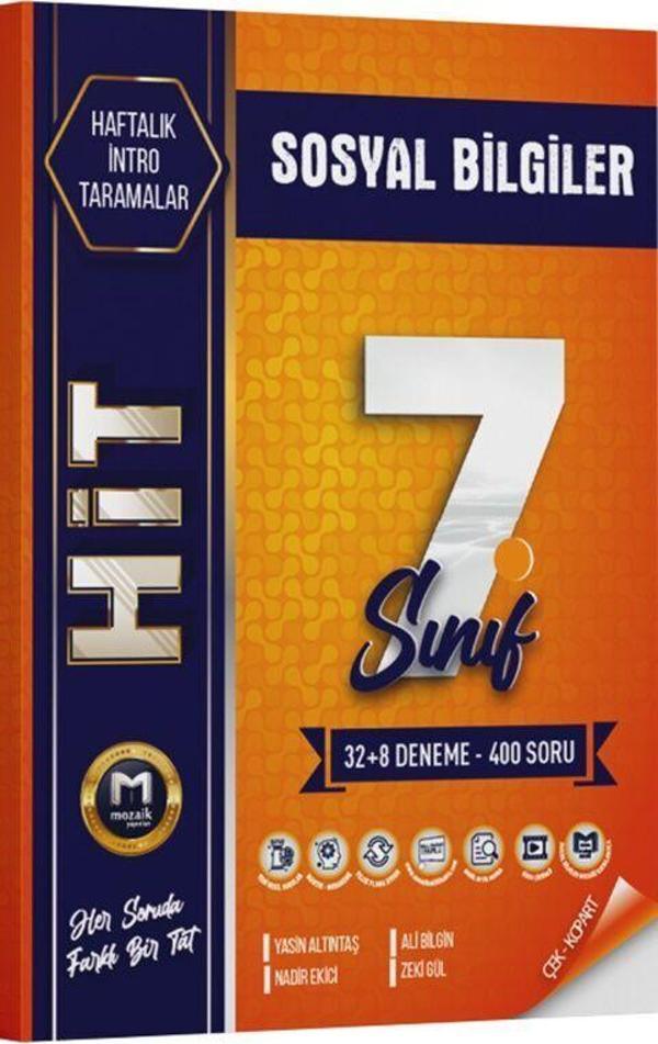 Mozaik Yayınları 7. Sınıf Sosyal Bilgiler Hit 40 lı Deneme - Mozaik - Ders Kitapları - Image 1