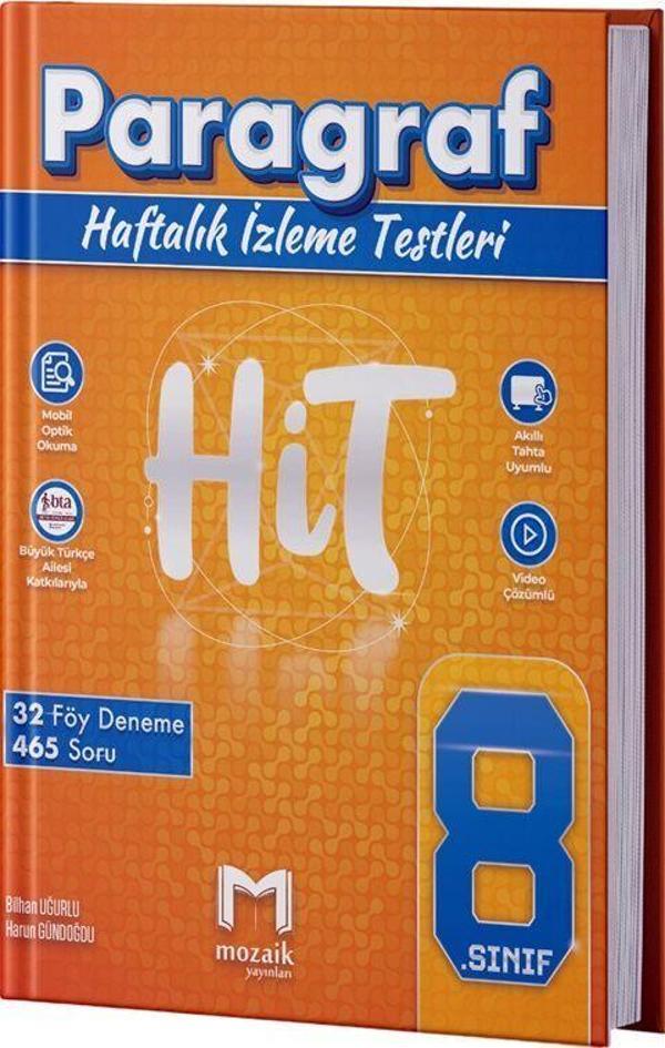 Mozaik Yayınları 8. Sınıf Paragraf HİT 32 Deneme - Mozaik - Ders Kitapları - Image 1