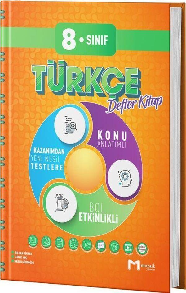 Mozaik Yayınları 8. Sınıf Türkçe İntro Defter Kitap - Mozaik - Ders Kitapları - Image 1