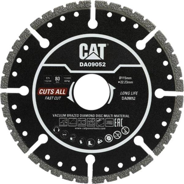 CAT DA09052 115mm Profesyonel Çelik, İnox, Alüminyum, PVC, Fayans, Çok Amaçlı Elmas Kesme Diski (Soketli, Aralıklı Kenar - Image 1