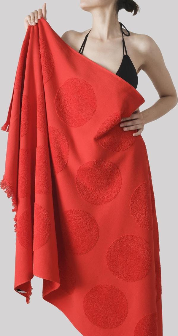 Voe Coral - Yeni Yaz Trendi 100x180cm.   Premium Plaj Havlusu - Image 1