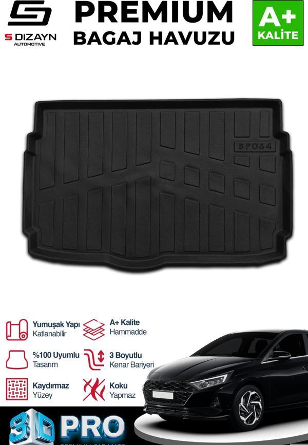 S-Dizayn Hyundai i20 3D Pro Bagaj Havuzu 2020 Üzeri A+ Kalite - Image 1