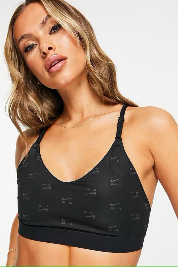 Nike Training Air Indy Light Support Sports Bra Black Kadın Sporcu Sütyeni Siyah - Image 1