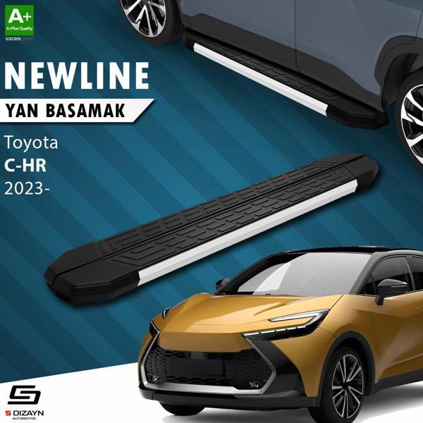 S-Dizayn Toyota C-HR 2 NewLine Aluminyum Yan Basamak 173 Cm 2023 Üzeri A+ Kalite - Image 1