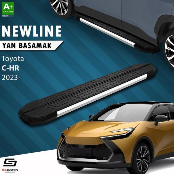 S-Dizayn Toyota C-HR 2 NewLine Krom Yan Basamak 173 Cm 2023 Üzeri A+ Kalite - Image 1