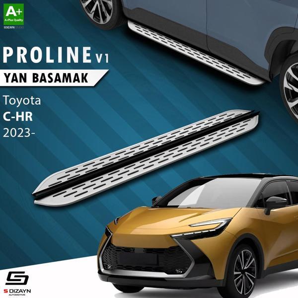 S-Dizayn Toyota C-HR 2 OEM Still Pro V1 Aluminyum Yan Basamak 173 Cm 2023 Üzeri A+ Kalite - Image 1