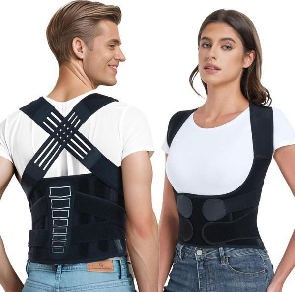 Kolonlu Balenlı Kadın Erkek Dik Duruş, Omuz, Bel, Sırt Korsesi (EX-03) - Image 1
