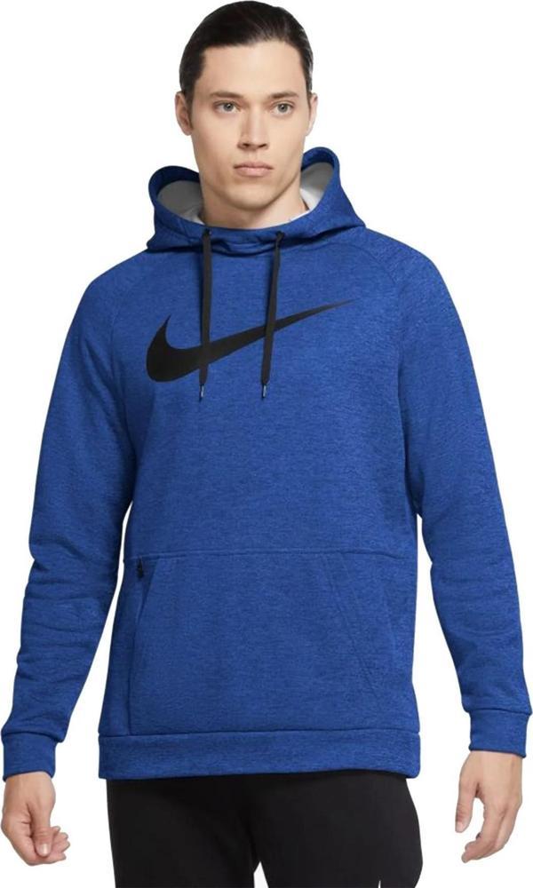 Nike Dri Fit Therma Hoodie Kapüşonlu Unısex Termal Sweatshirt Mavi - Image 1