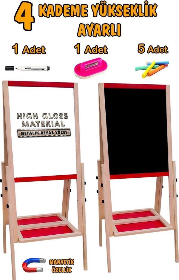 Bgm Oyuncak Gerçek Metal Yüzey Yükseklik Ayarlı Ahşap Yazı Tahtası - Image 1