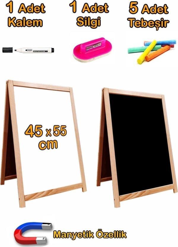 Bgm Oyuncak Büyük Boy Masaüstü Ahşap Yazı Tahtası - Image 1