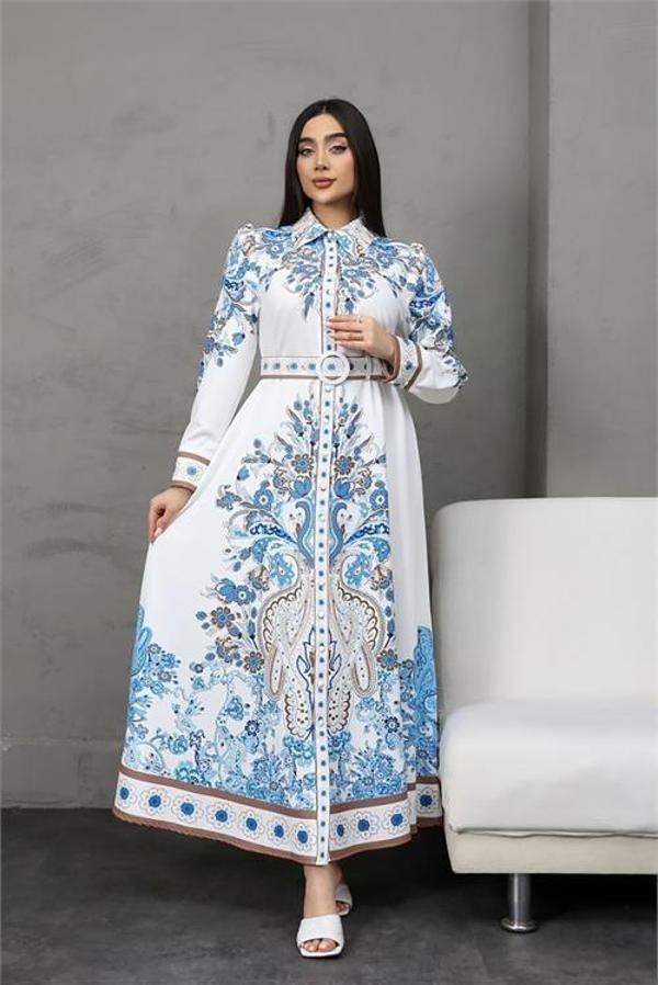 Dip Moda kadın tasarım gömlek elbise DPMS25016 - Image 1