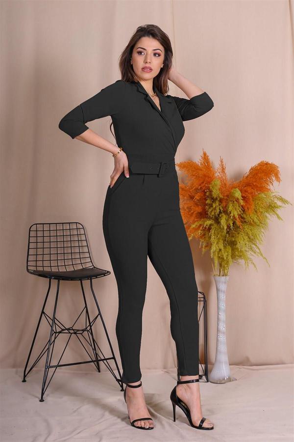 Dip Moda Kadın Kemerli Yeni Sezon Tulum DKS008 - Image 1