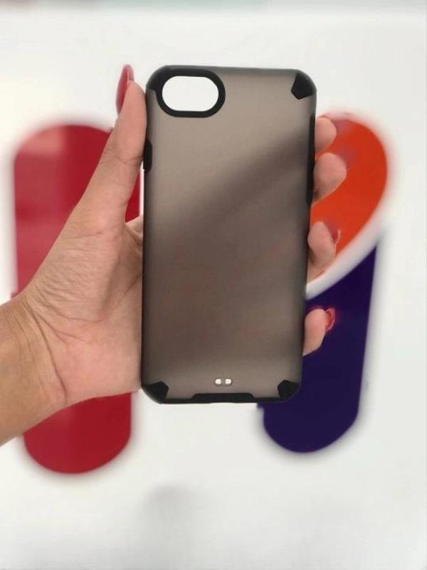 iPhone 8 Kılıf Mat Yarı Saydam Kapak Sert Plastik Kaliteli Dayanıklı Arka Kapak - Image 1