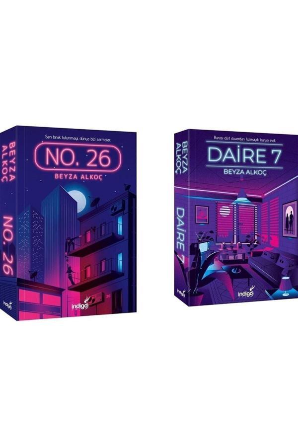 İndigo Kitap Daire 7 No 26 Karton Kapak Beyza Alkoç 2 Kitap Set - İndigo Kitap Yayınevi - Image 1
