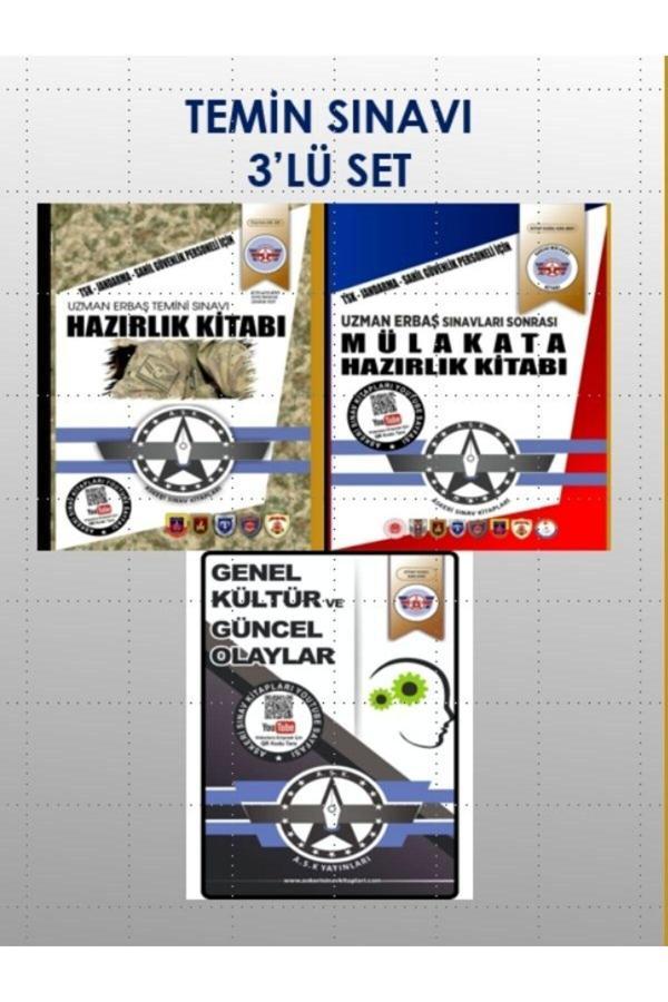 Askeri Sınav Kitapları Uzman Erbaş Temin Sınavı 3’Lü Set - Askeri Sınav Kitapları - Image 1