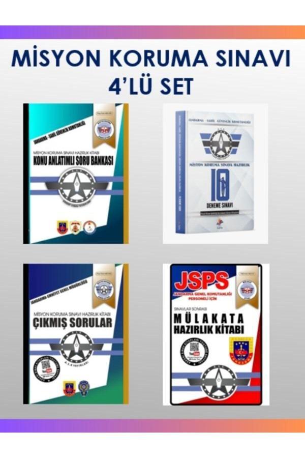 Askeri Sınav Kitapları Misyon Koruma Sınavı Hazırlık 4’Lü Set (2) - Askeri Sınav Kitapları - Image 1