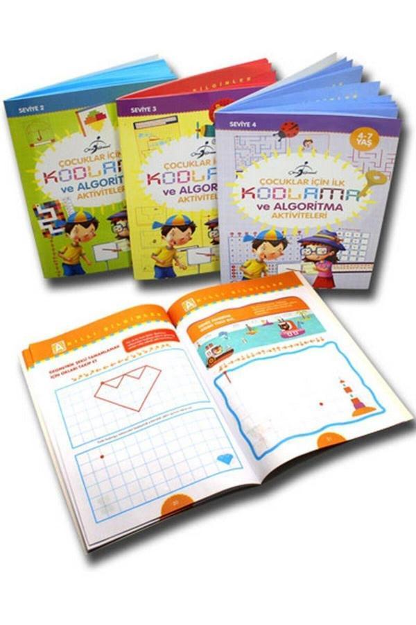 Çocuklar İçin İlk Kodlama Ve Algoritma Aktiviteleri - 4 Kitap - Çocuk Gezegeni - Image 1