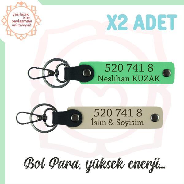 Sütlü Kahve-Fıstık Yeşil, İsim Yazılı Hediyelik Anahtarlık Manevi Huzur Ve Güç Sağlayan, 520 741 8  - Image 1